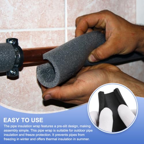 uxcell 7/8"(22mm) ID x 6Ft Pipe Insulation Foam Tube, Black - Image 6