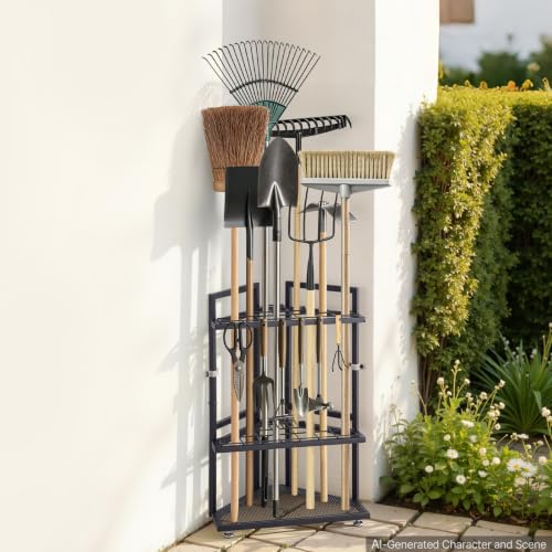 VEVOR Garden Tool Organizer for Corner, 17 Slots - Image 3