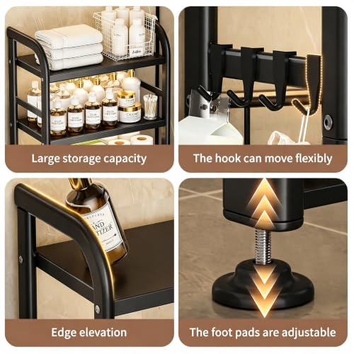 Over The Toilet Storage Rack,Heavy Duty Oval Tube Frame - Image 7