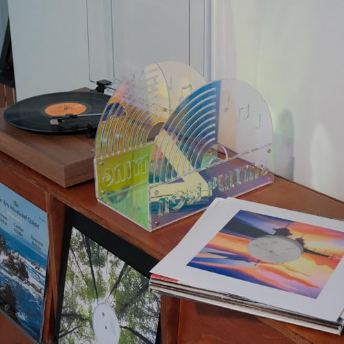 Acrylic Vinyl Record Storage Holder for 35 LPs, Now - Image 7