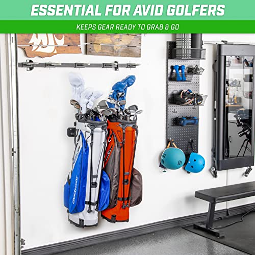 GoSports Wall Mounted Golf Bag Storage Rack - Holds 2 Golf Bags - Image 7