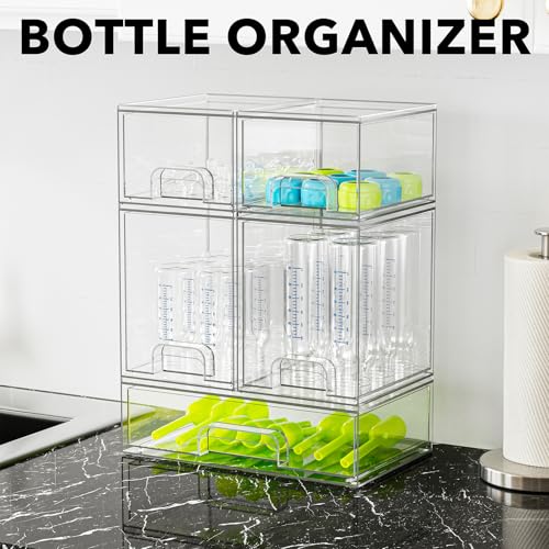 SpaceAid Bottle Storage Organizer Baby - Acrylic Bottles Station - Image 4