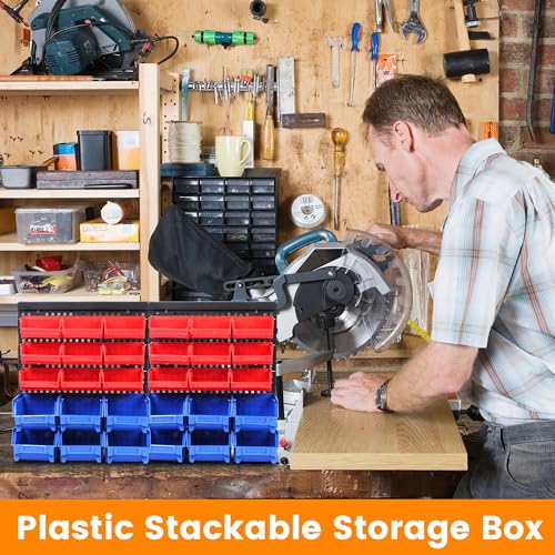 MaxWorks Wall Mount Storage Rack 30 Bin Heavy‑Duty Organizer - Image 7