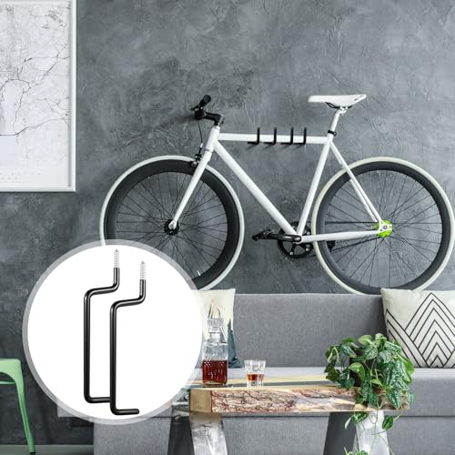 12 Pcs Black Heavy Duty Ladder Hooks Screw in Storage | Garage Storage - Image 3