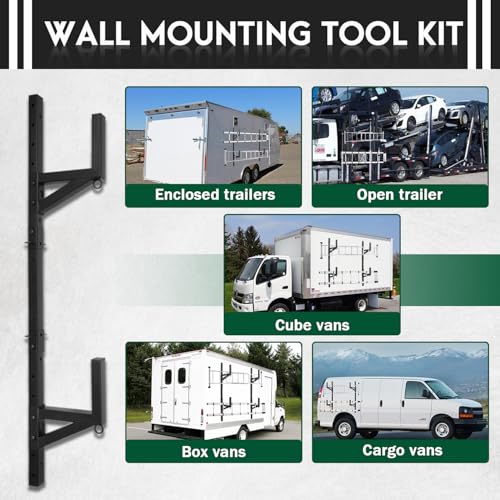 Adjustable Side Mount Trailer Ladder Rack for Enclosed - Image 7