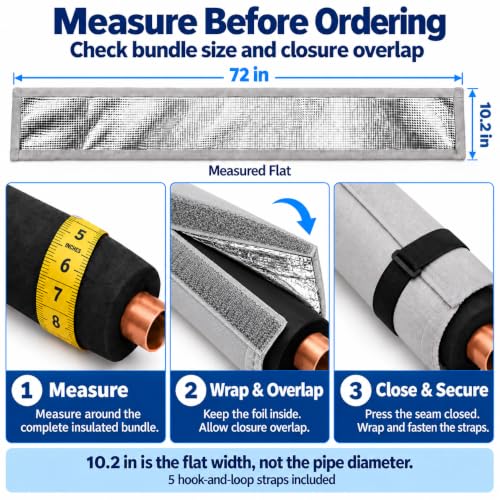 HVAC Line Set Cover, 72 x 10.2 in - Image 4