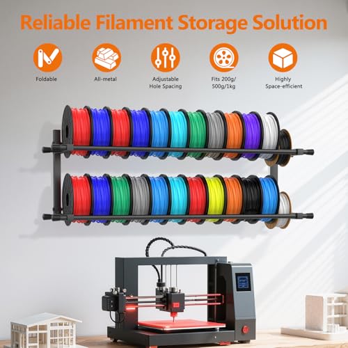 3D Printer Filament Storage Rack Wall Mount | Home Organization - Image 5