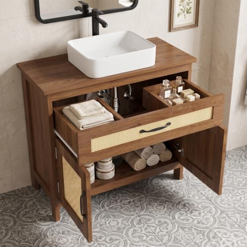 24 Inch Pedestal Sink Storage Cabinet, Bathroom Vanity Sink - Image 7