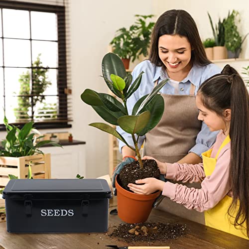 Seed Saving Box, Metal Seed Bin - Image 3