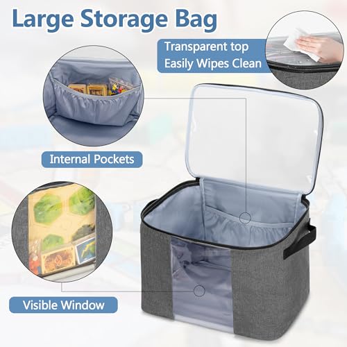 Rexmica Board Game Storage Organizer Bag with 6pcs Zipper Bags - Image 5