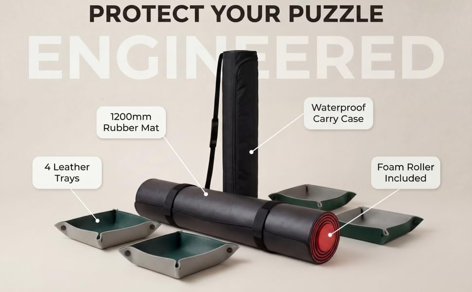Rubber Puzzle Mat Roll Up - 46"x26" Jigsaw Puzzle Board - Image 6