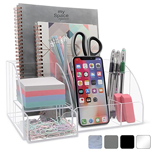 My Space Organizers Clear Acrylic Desk Oganizer, 9 C | All Products - Image 2