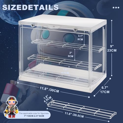 LED Acrylic Display Case for Collectibles, Cordless Power - Image 4