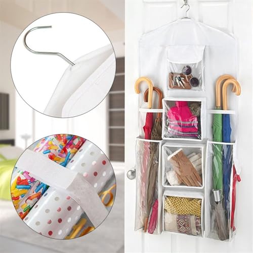 Limen White Oxford Cloth Christmas Wrapping Paper Storage - Image 5