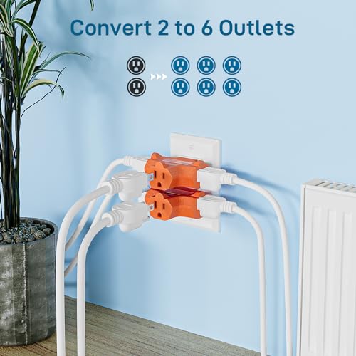 K KASONIC 3 Outlet Grounding Adapter Heavy Duty Plug Extender 3 - Image 6