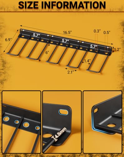 2 Pack Drill Holder Wall Mount, Cordless Power Tool | Garage Storage - Image 3
