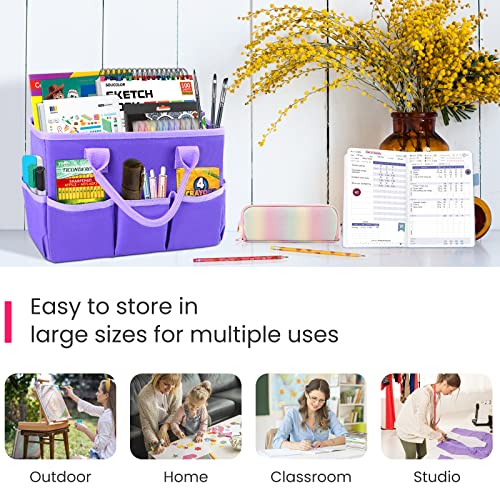 Desktop Tote and Organizer, Teacher Helper caddy Bag for Arts - Image 5
