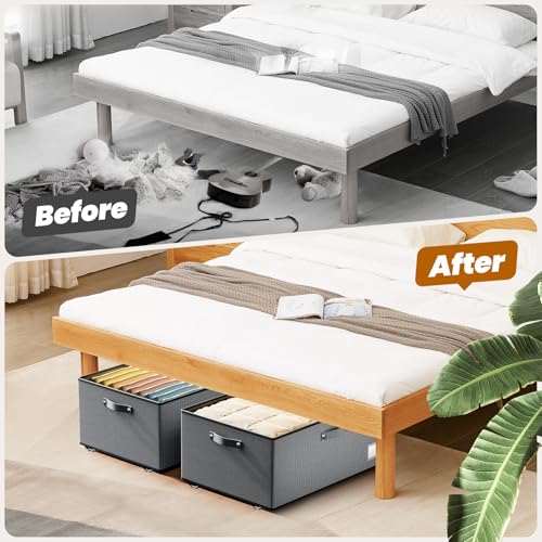 Dayacoco Under Bed Storage With Wheels,10in Underbed Storage - Image 7