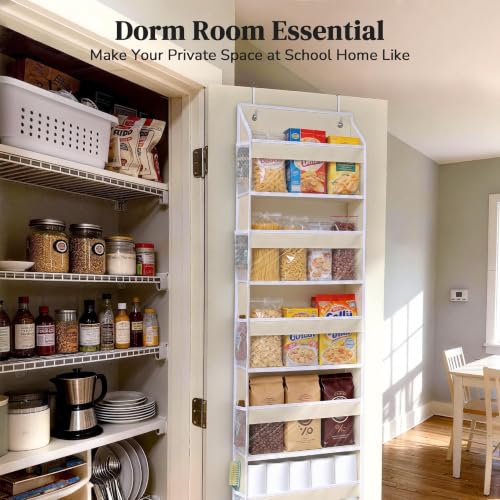 5 Tiers Over Door Organizer with 10 Mesh Side Pockets, 44 lbs - Image 5