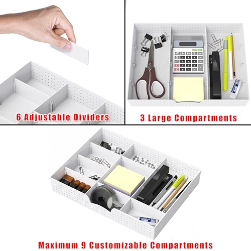 Simple Houseware Drawer Organizer Tray, 9 Adjustable | All Products - Image 4