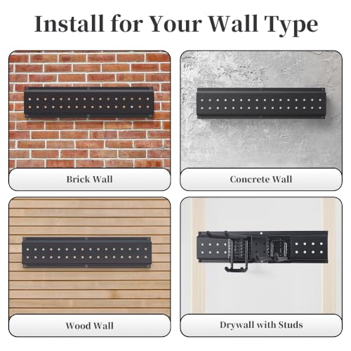 Garage Wall Organizer, 49.5-Inch Tool Rack, 510 lb Capacity - Image 5