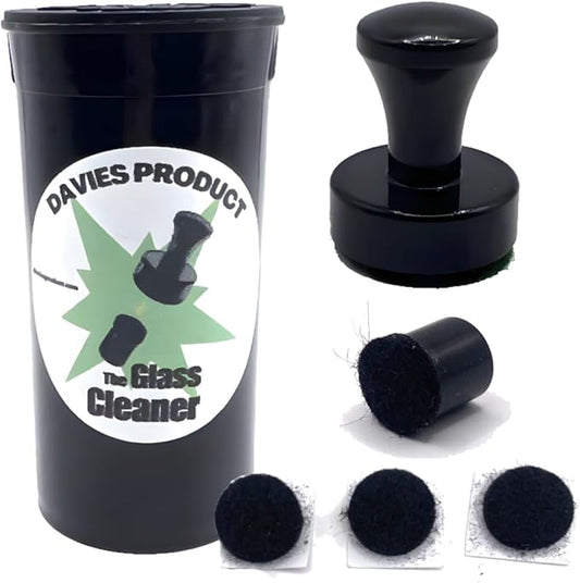 The Glass Cleaner Magnetic Kit | Mini/Small, 9.5 mm Size | For Water Pipes, Vases, Windows, Aquariums and Small & Unique Sizes | Cleans Hard to Reach Stain | Magnet Glass Cleaner | Free Scrubber Pads