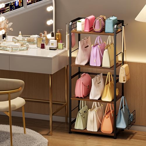 koozuuyk 4-Tier Purse Organizer for Closet with 3 Si | All Products - Image 8