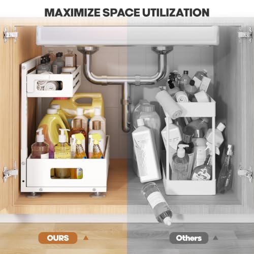 1 Pack Under Sink Organizer,Pull Out Cabinet Organiz | Under Sink Stor - Image 6
