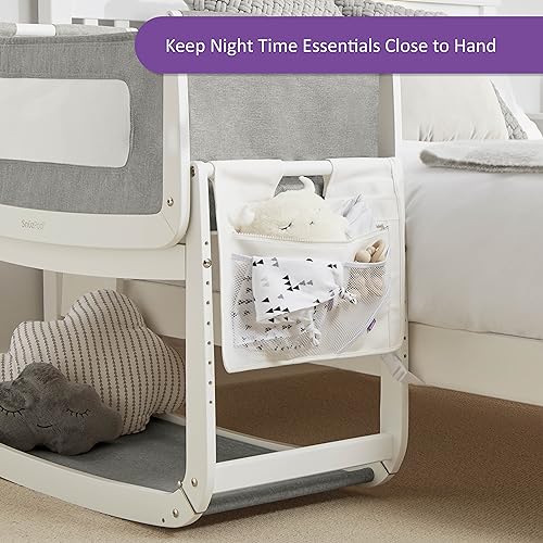 Snuz SnuzPod Hanging Diaper Caddy and Bedside Organizer, White - Image 4
