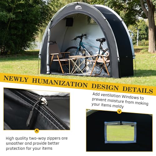 Bike Storage Shed Tent, Outdoor Portable Bicycle Storage Sheds - Image 7