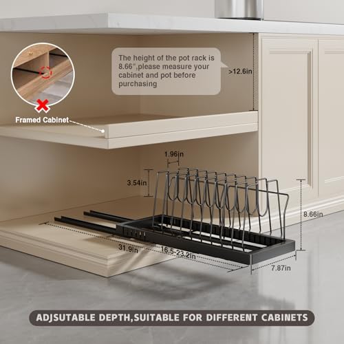 Magheo 2 Pack Pots and Pans Organizer Under Cabinet, | All Products - Image 7