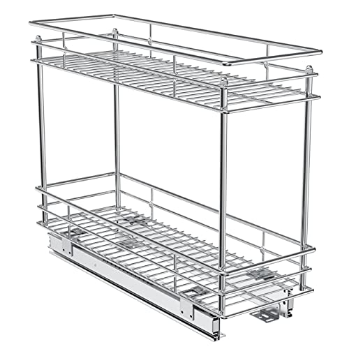 ROOMTEC Pull Out Cabinet Organizer for Narrow Cabinet (5" W X 21" - Image 2