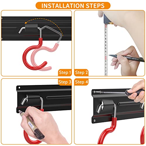 WALMANN All Metal 64 inch Wall Mount Garden Tool Organizer - Image 6
