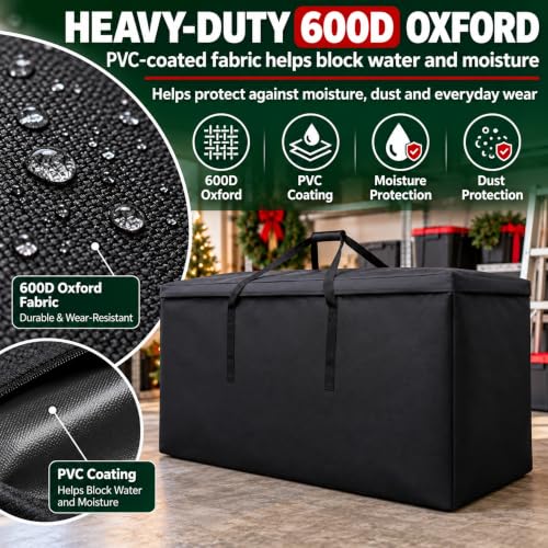 Outdoor Cushion Storage Bag, 65 x 20 x 28 Inch Patio - Image 4
