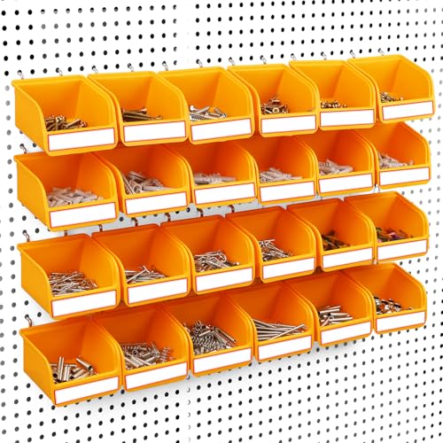 Pegboard Bins Organizer Set 24-Pack - Durable Storage Tray - Image 2