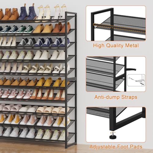 Large Shoe Rack 10 Tier Shoe Organizer, Heavy Duty M | All Products - Image 6