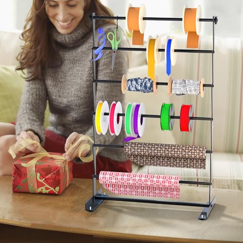Alyoen 6 Tier Ribbon Organizer, Metal Ribbon Holder - Image 3