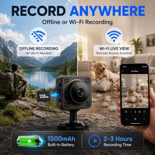 Mini WiFi Camera Nanny Cam with Free Cloud Storage, Small Cameras - Image 5