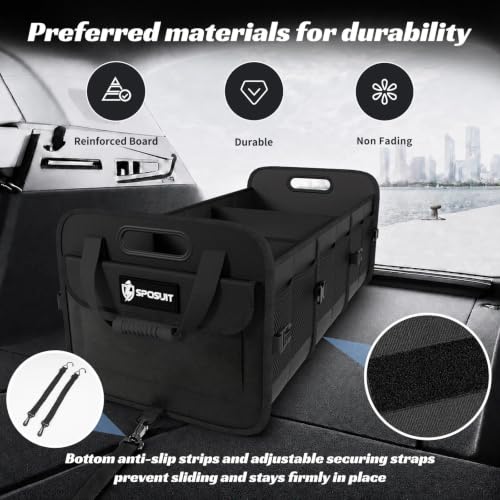 Trunk Organizer for SUV - 105L Collapsible Sturdy Car - Image 4