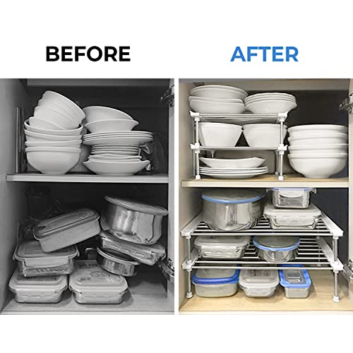 carrotez Set of 2 Stackable Cabinet Organizer Shelf | All Products - Image 5