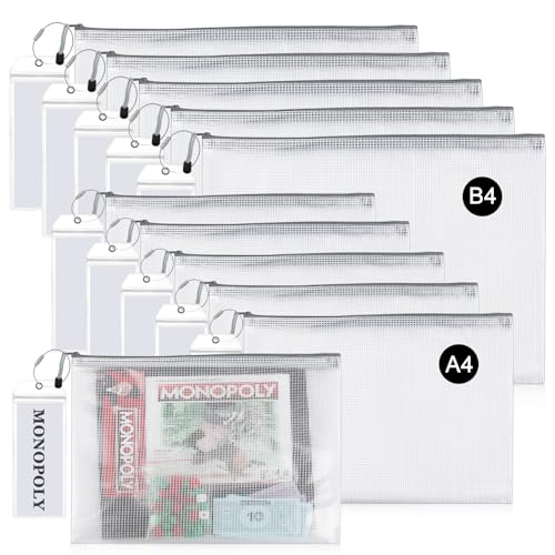 Board Game Storage Kit with 12 Sets of Zipper Pouch Bags - Image 2