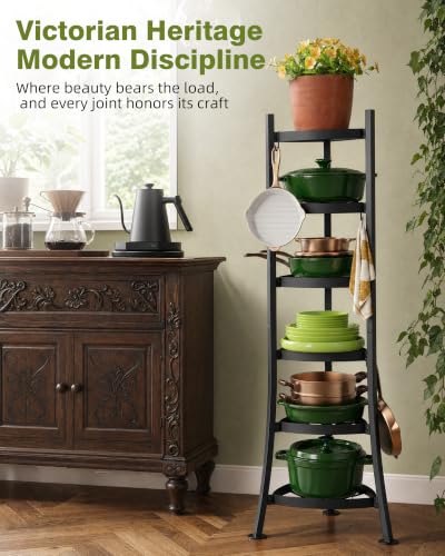 6-Tier Cast Iron Freestanding Pot Rack, 264 Lbs Capa | All Products - Image 8