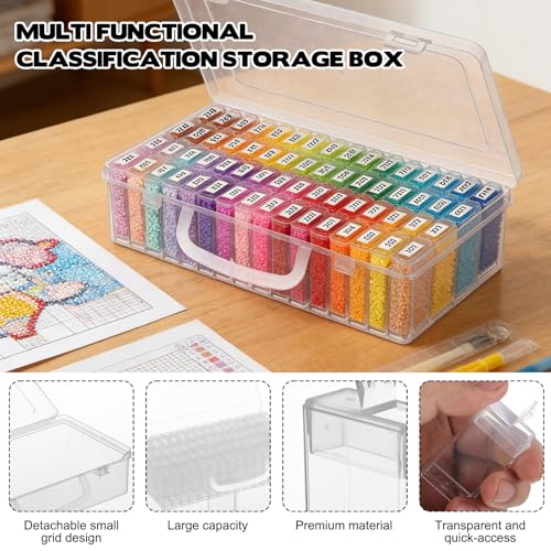 2 Pack Diamond Painting Storage Containers with 128 - Image 4