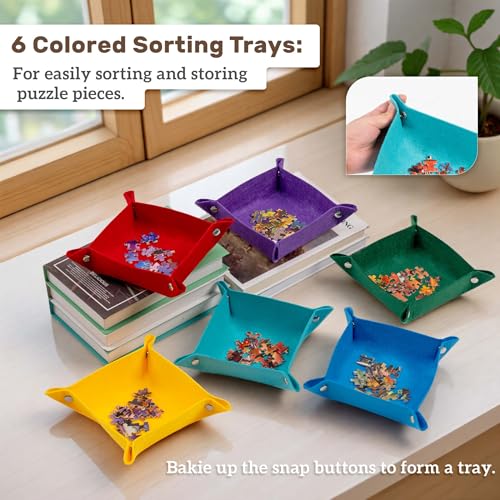 Lavievert 1000 Piece Tilting Jigsaw Puzzle Board | Home Organization - Image 6