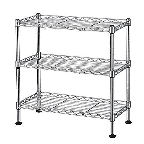 3-Tier Cabinet Organizer,Compact Mini Desktop Metal Steel Wire - Image 2