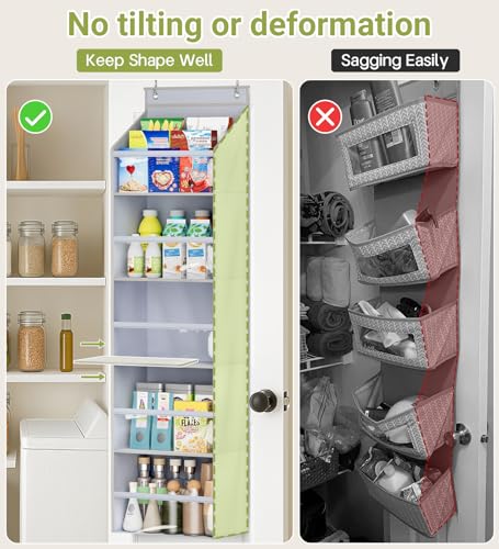 2 Pack Over the Door Organizer, Large Capacity Closet Door - Image 4
