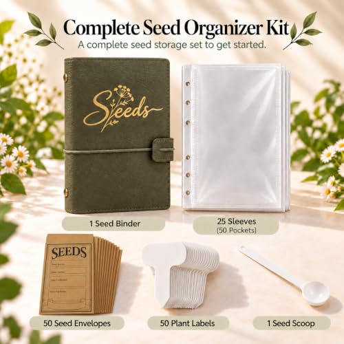 Tirphy Seed Storage Organizer, 50 Clear Pockets - Image 6