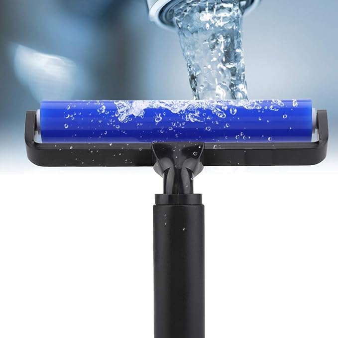 Silicone Manual Roller Anti Static Cleaner Tool, Under The Action of Static Electricity, Small Impurities Will be Adsorbed on The Drum