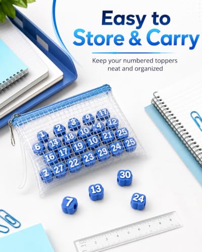 Numbered Pencil Toppers,Reusable Classroom Pencil - Image 7
