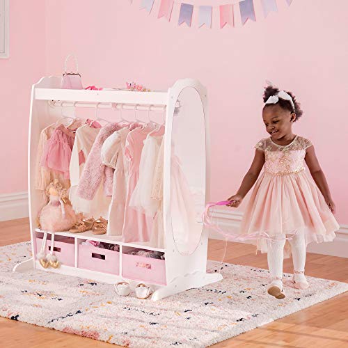 Guidecraft Dress Up Storage – White: Dramatic Play Costume Rack - Image 2